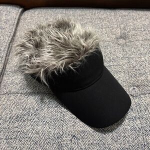 Visor Cap with Fake Hair
